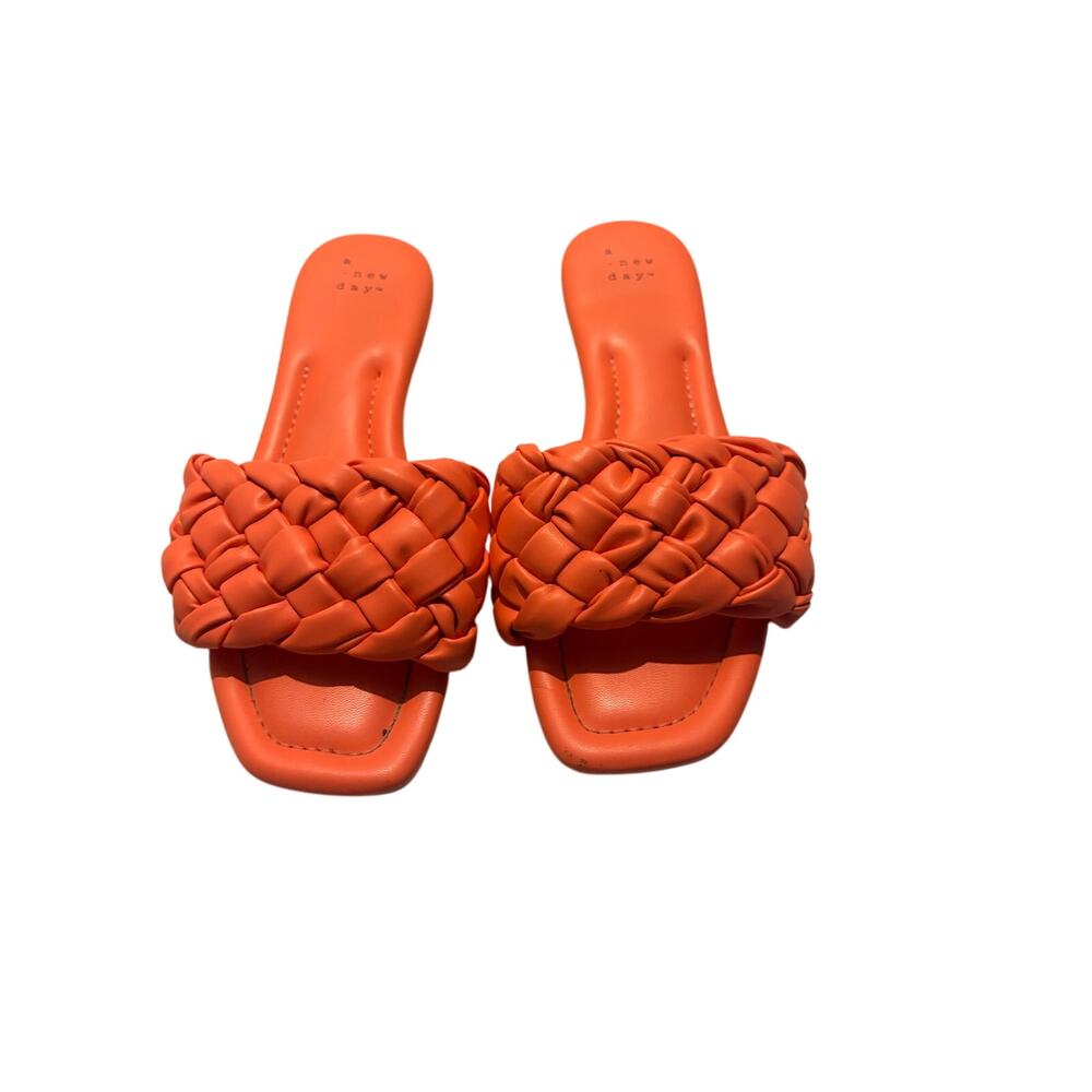 Target A New Day Coral Braided Sandal Size 7.5